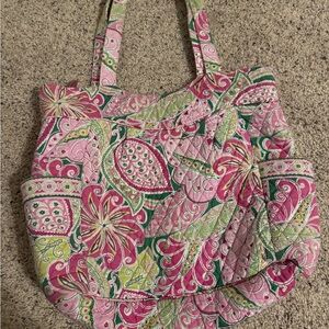 Vera Bradley Pink and Green Patterned Tote bag